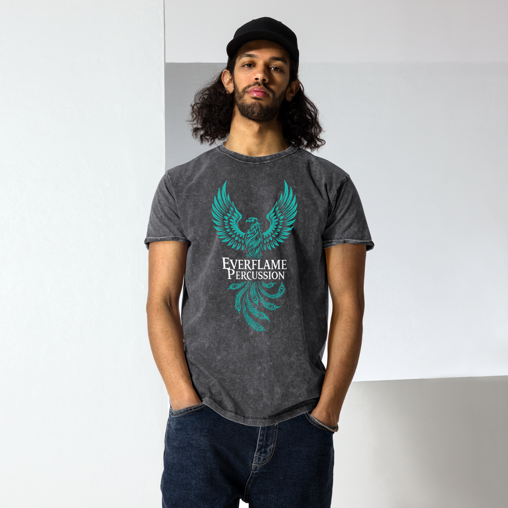 Fall Collection Denim T-Shirt - Everflame Percussion